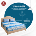 Elegant Weavers Arctic Double Bedsheet with 2 Pillow Covers (220x250 cm)