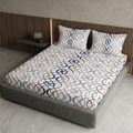 Elegant Weavers Alabaster Double Bedsheet with 2 Pillow Covers (215x230 cm)