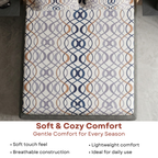 Elegant Weavers Alabaster Double Bedsheet with 2 Pillow Covers (215x230 cm)