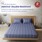 Elegant Weavers Admiral Double Bedsheet with 2 Pillow Covers (215x230 cm)