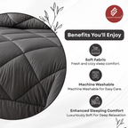 Elegant Weavers Babylon Reversible Solid Double Comforter Blue (210x220 cm)