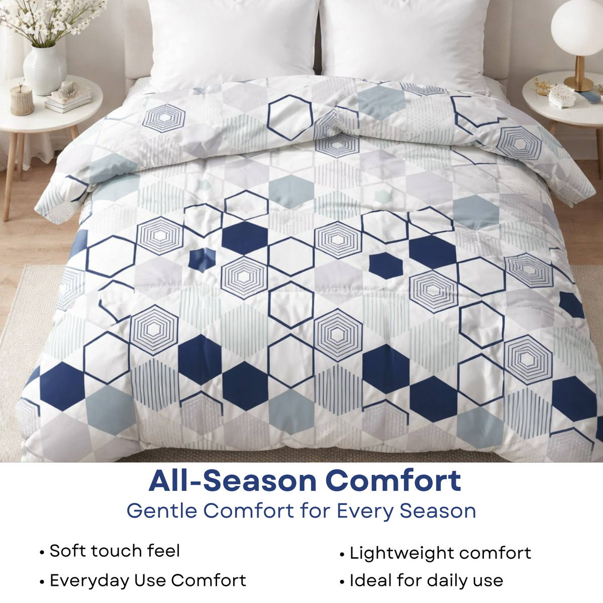 Elegant Weavers Erasmus Modern Double Comforter (210x220 cm)