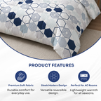 Elegant Weavers Erasmus Modern Double Comforter (210x220 cm)