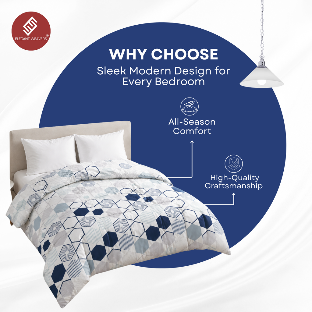 Elegant Weavers Erasmus Modern Double Comforter (210x220 cm)