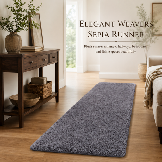 Elegant Weavers Sepia Runner Rug Beige (50x140 cm)