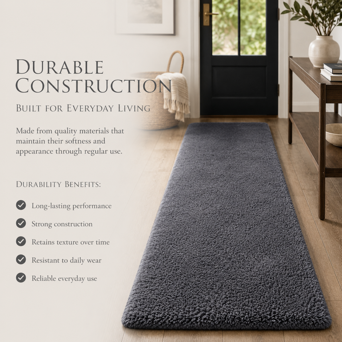 Elegant Weavers Sepia Runner Rug Beige (50x140 cm)