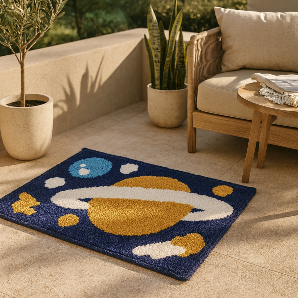 Elegant Weavers Lapis Door Mat Blue (38x58 cm)