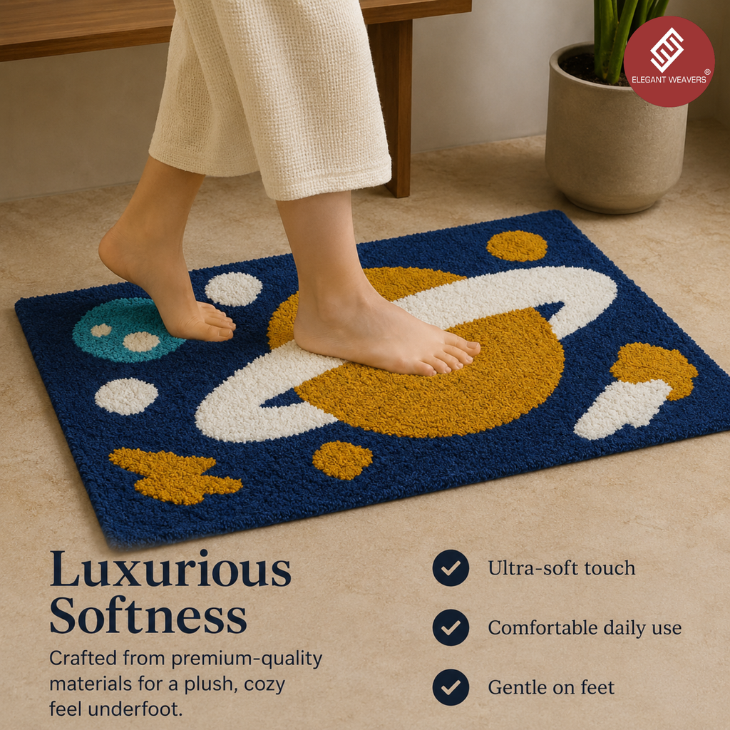 Elegant Weavers Lapis Door Mat Blue (38x58 cm)