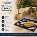 Elegant Weavers Lapis Door Mat Blue (38x58 cm)