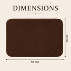Elegant Weavers Pecan Door Mat (38x58 cm)