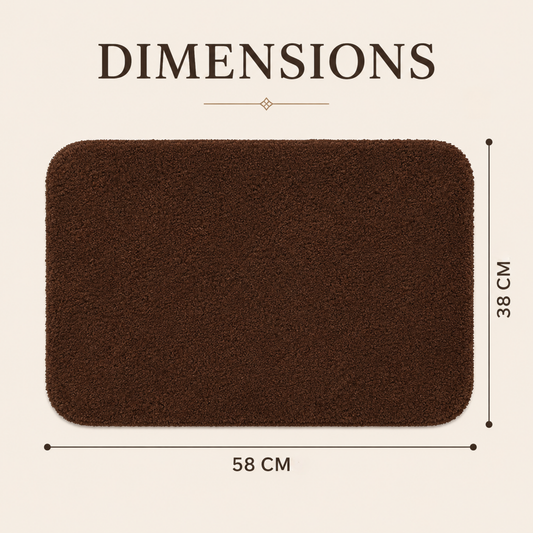 Elegant Weavers Pecan Door Mat (38x58 cm)