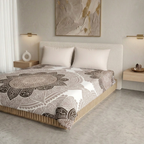 Elegant Weavers Inca Jaipuri Pattern Double Bedsheet (220x235 cm)