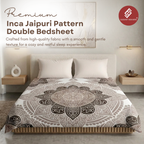 Elegant Weavers Inca Jaipuri Pattern Double Bedsheet (220x235 cm)