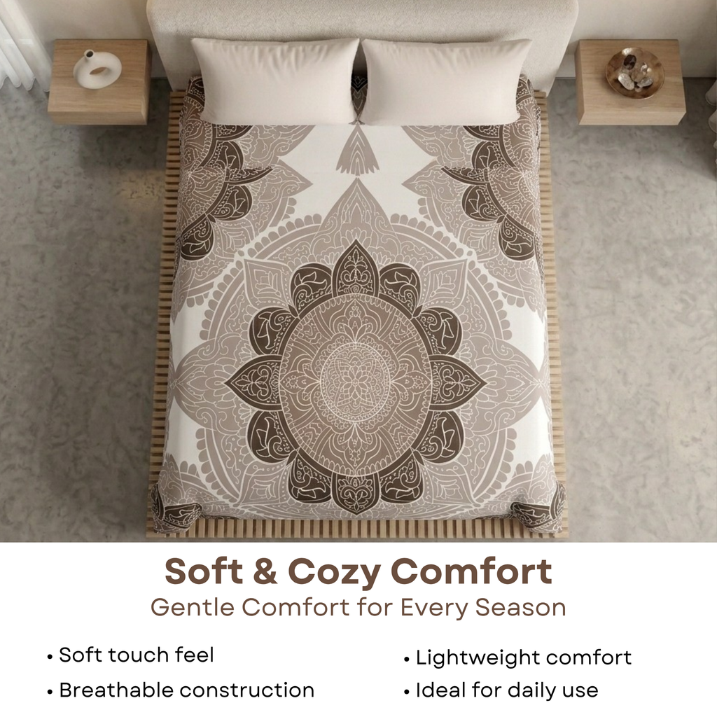 Elegant Weavers Inca Jaipuri Pattern Double Bedsheet (220x235 cm)