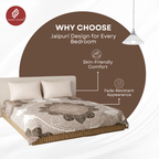 Elegant Weavers Inca Jaipuri Pattern Double Bedsheet (220x235 cm)
