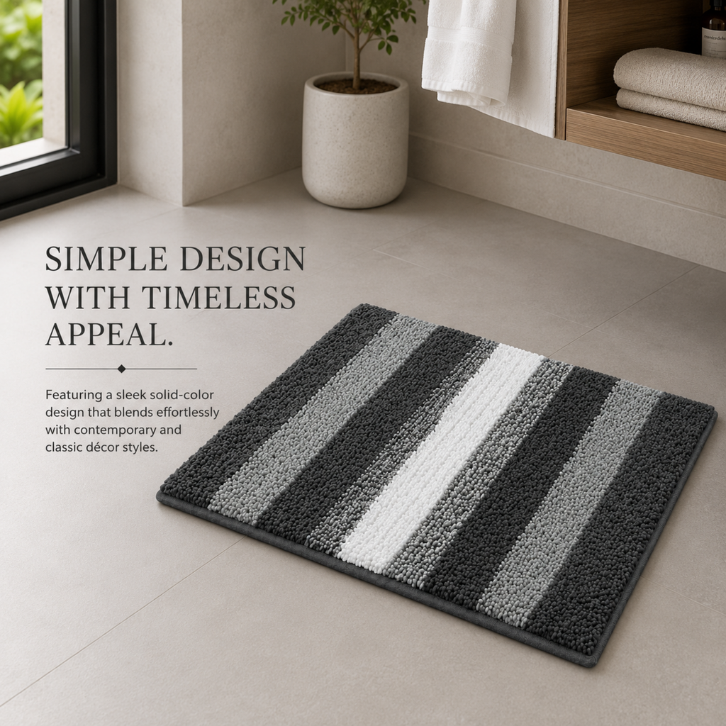 Elegant Weavers Sable Door Mat Grey (38x58 cm)