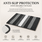 Elegant Weavers Sable Door Mat Grey (38x58 cm)
