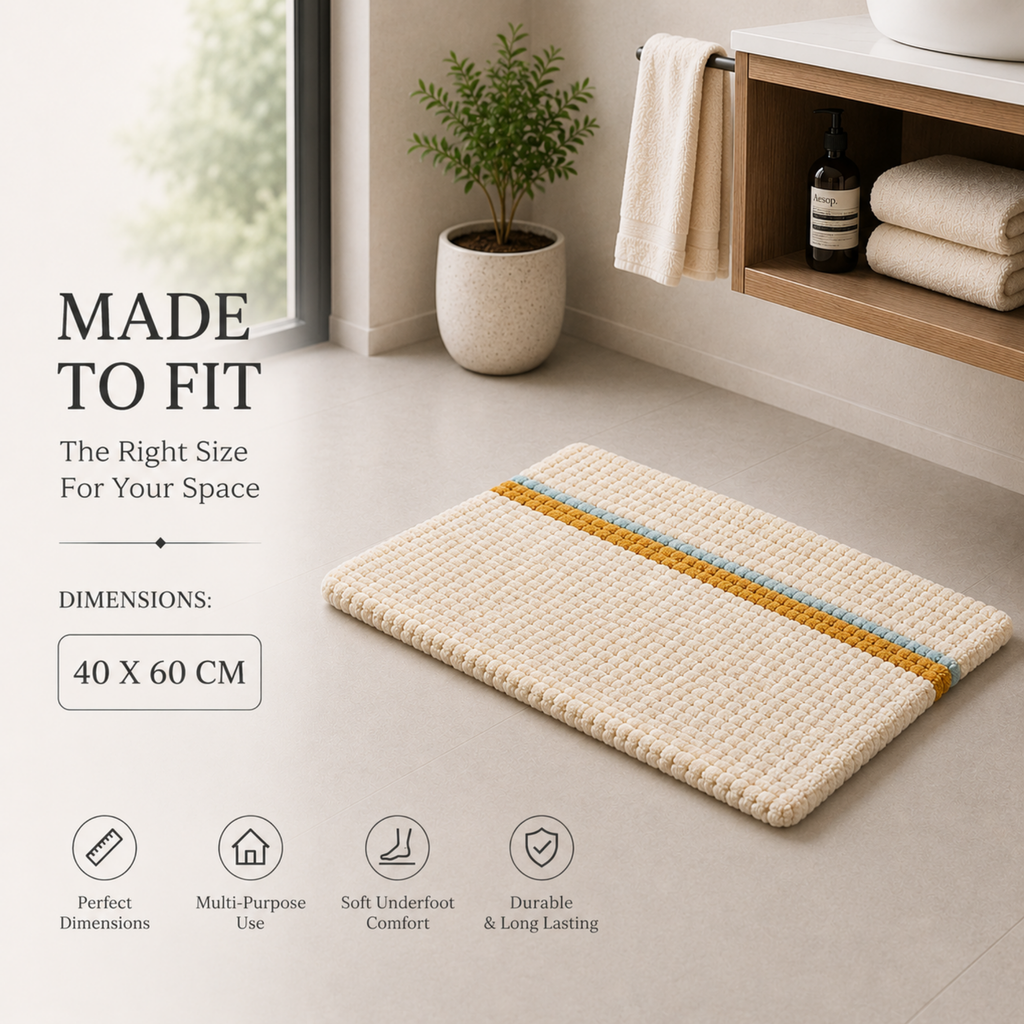 Elegant Weavers Porpoise Door Mat Grey (40x60 cm)
