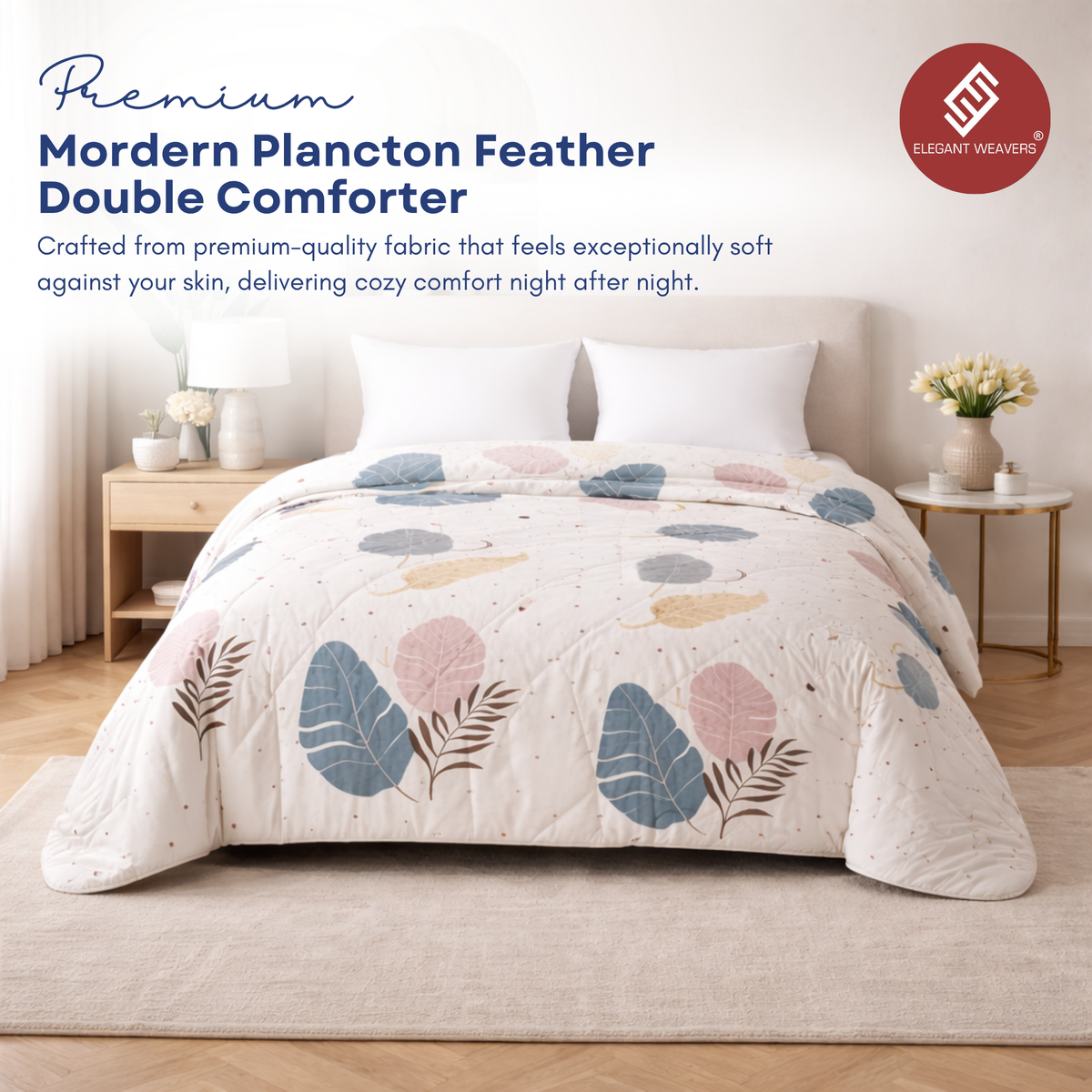 Elegant Weavers Plancton Feather Double Comforter (210x220 cm)