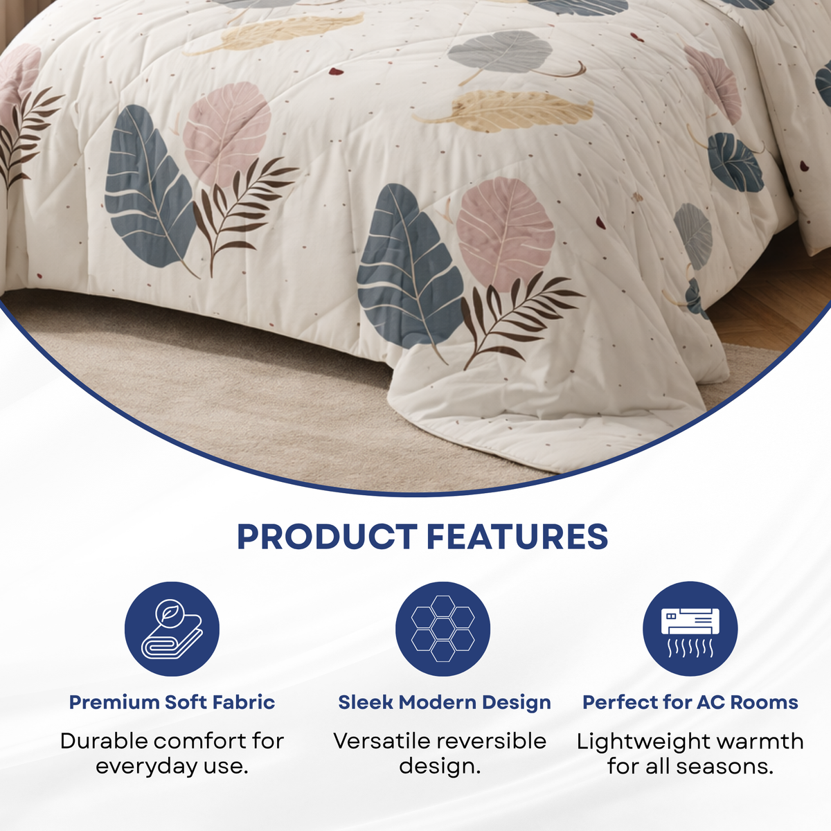 Elegant Weavers Plancton Feather Double Comforter (210x220 cm)