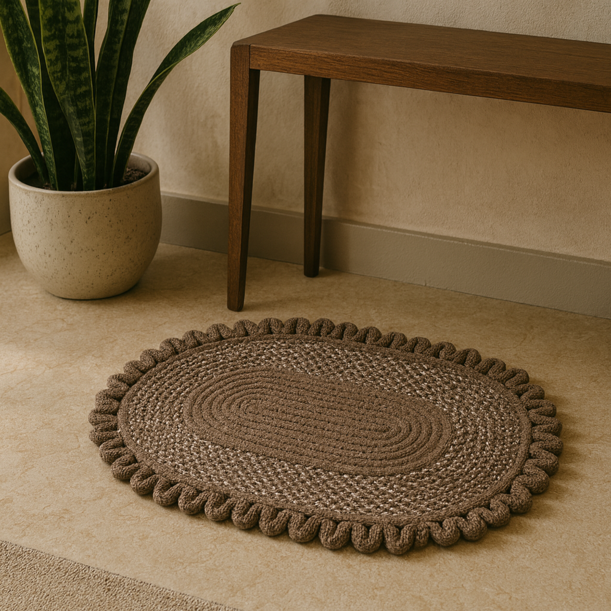 Elegant Weavers Pewster Door Mat (40x60 cm)
