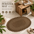 Elegant Weavers Pewster Door Mat (40x60 cm)