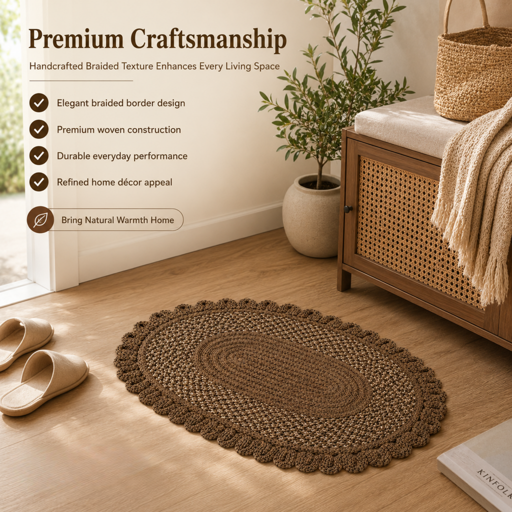 Elegant Weavers Pewster Door Mat (40x60 cm)