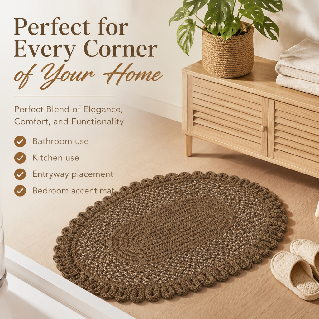Elegant Weavers Pewster Door Mat (40x60 cm)