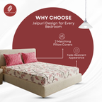Elegant Weavers Sujo Double Bedsheet with 2 Pillow Covers (45x67 cm)
