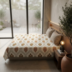 Elegant Weavers Icy Double Bedsheet with 2 Pillow Covers (45x67 cm)