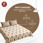 Elegant Weavers Icy Double Bedsheet with 2 Pillow Covers (45x67 cm)