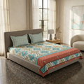 Elegant Weavers Samara Double Bedsheet with 2 Pillow Covers (45x67 cm)