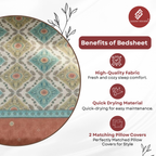 Elegant Weavers Samara Double Bedsheet with 2 Pillow Covers (45x67 cm)