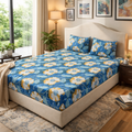 Elegant Weavers Autumn Double Bedsheet with 2 Pillow Covers (40x60 cm)