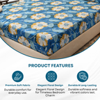 Elegant Weavers Autumn Double Bedsheet with 2 Pillow Covers (40x60 cm)