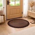 Elegant Weavers Jazz Round Mat Brown