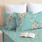 ELEGANT WEAVERS Floral Single Bedsheet with Pillow Cover