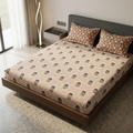 Elegant Weavers Granola Double Bedsheet with 2 Pillow Covers (220x250 cm)