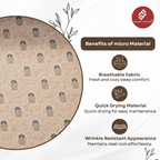 Elegant Weavers Granola Double Bedsheet with 2 Pillow Covers (220x250 cm)