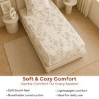 Elegant Weavers Dove Single Bedsheet with Pillow Cover (150x215 cm)