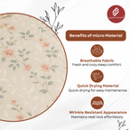 Elegant Weavers Dove Single Bedsheet with Pillow Cover (150x215 cm)